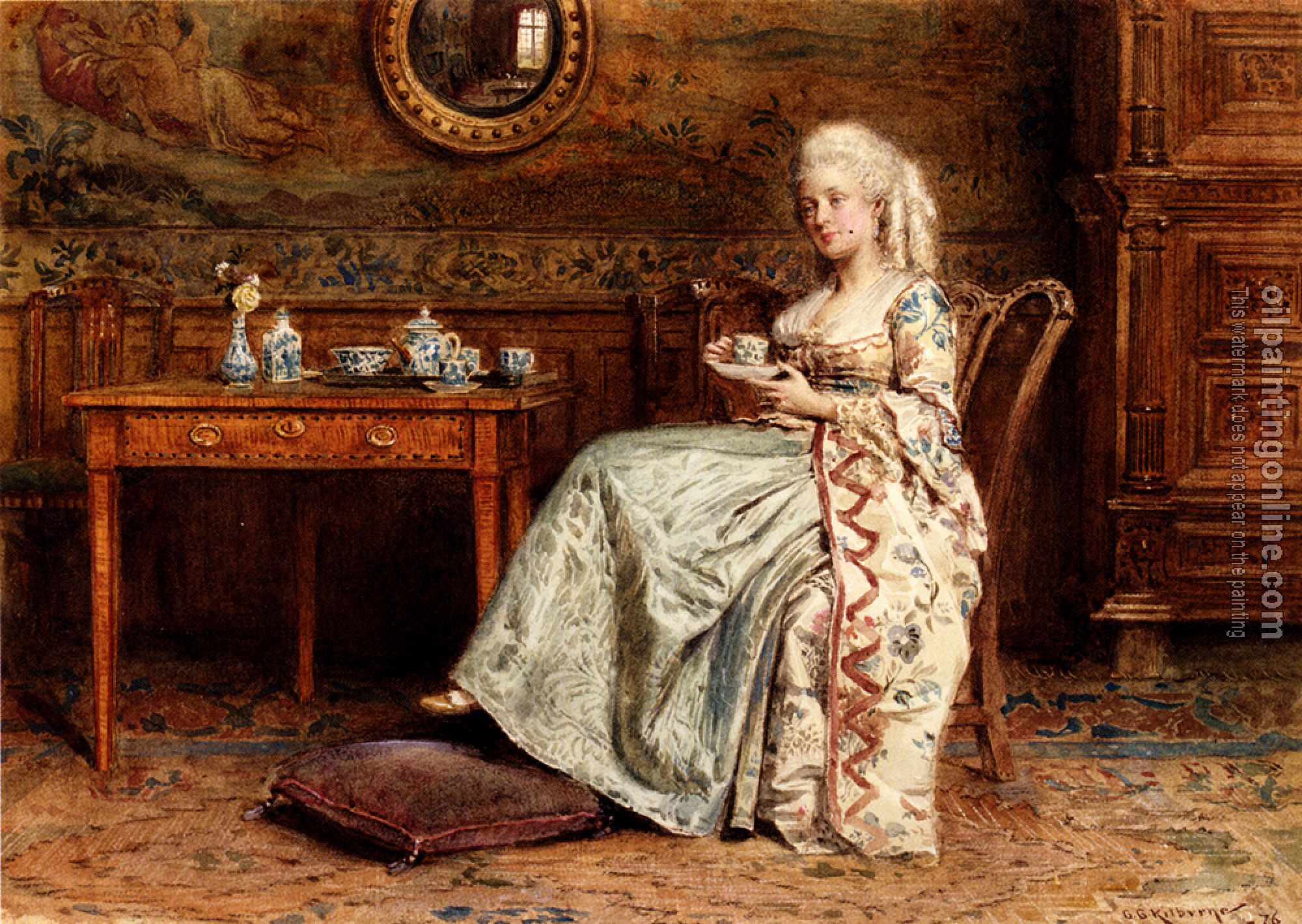 George Goodwin Kilburne - Taking Tea